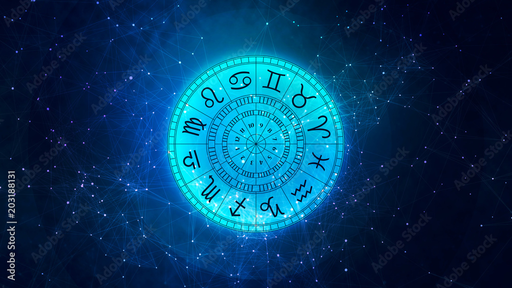 Zodiac astrology signs for horoscope - obrazy, fototapety, plakaty 