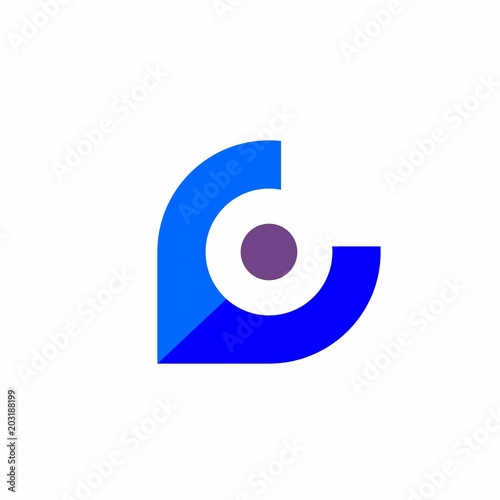 C letter logo design for company, technology and branding 