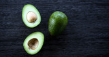  Fresh green avocado