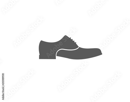 Modern classic office shoes icon