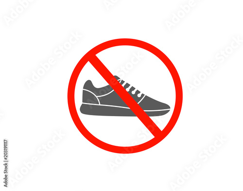 Shoes not allow icon 