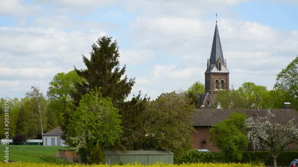beautiful Church in Germany against the sky. beautiful Church in Germany against the sky.