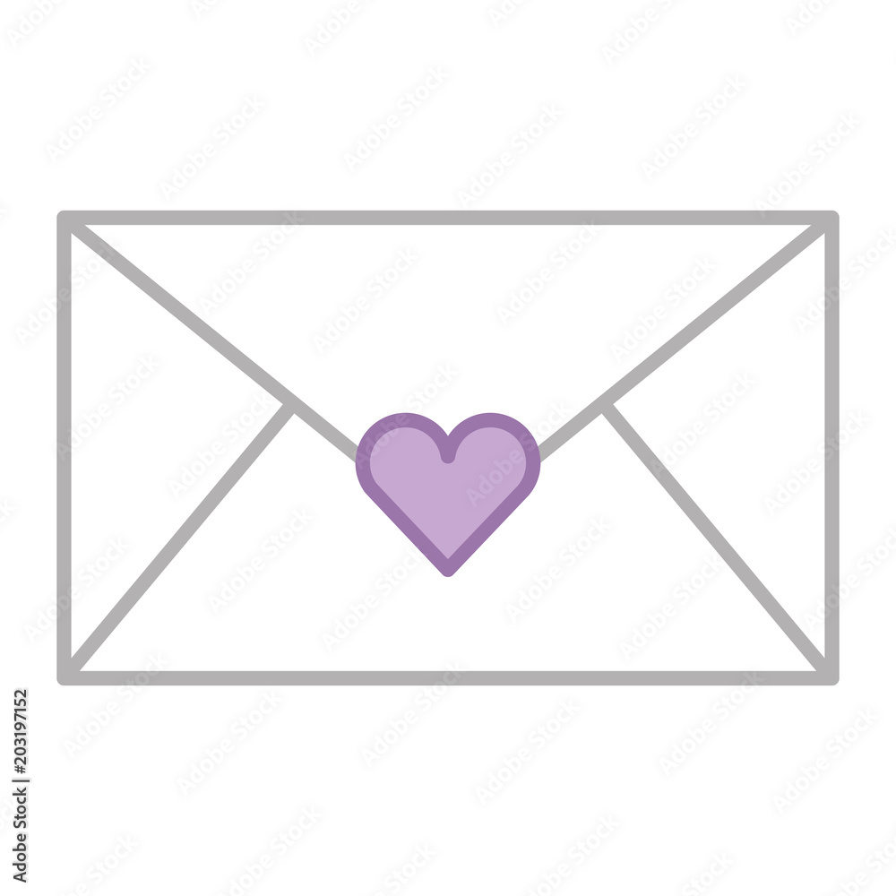 envelope with heart love vector illustration design envelope with heart love vector illustration design