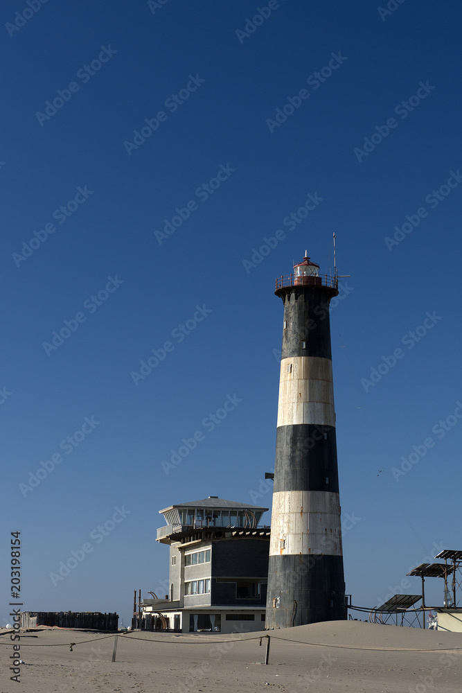 Historischer Leuchtturm, Pelican Point (Namibia) Historischer Leuchtturm, Pelican Point (Namibia)
