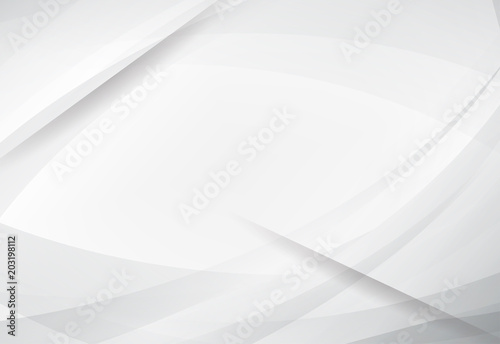 Abstract technology white and gray color modern background design, White geometric texture. Vector Illustration