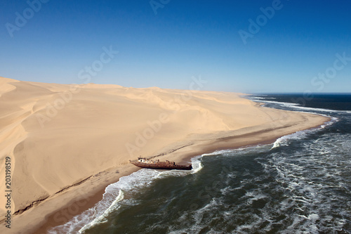 Schiffswrack, Skelettküste (Namibia)