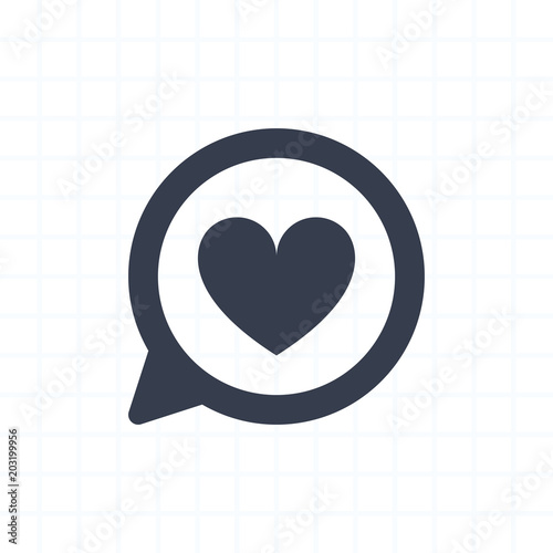 Heart Notification - Segment Icons. A professional, pixel-perfect icon.
