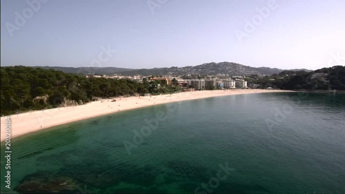 Wallpaper Mural Aerial view of the coast of Lloret de Mar . Fenals beach Torontodigital.ca