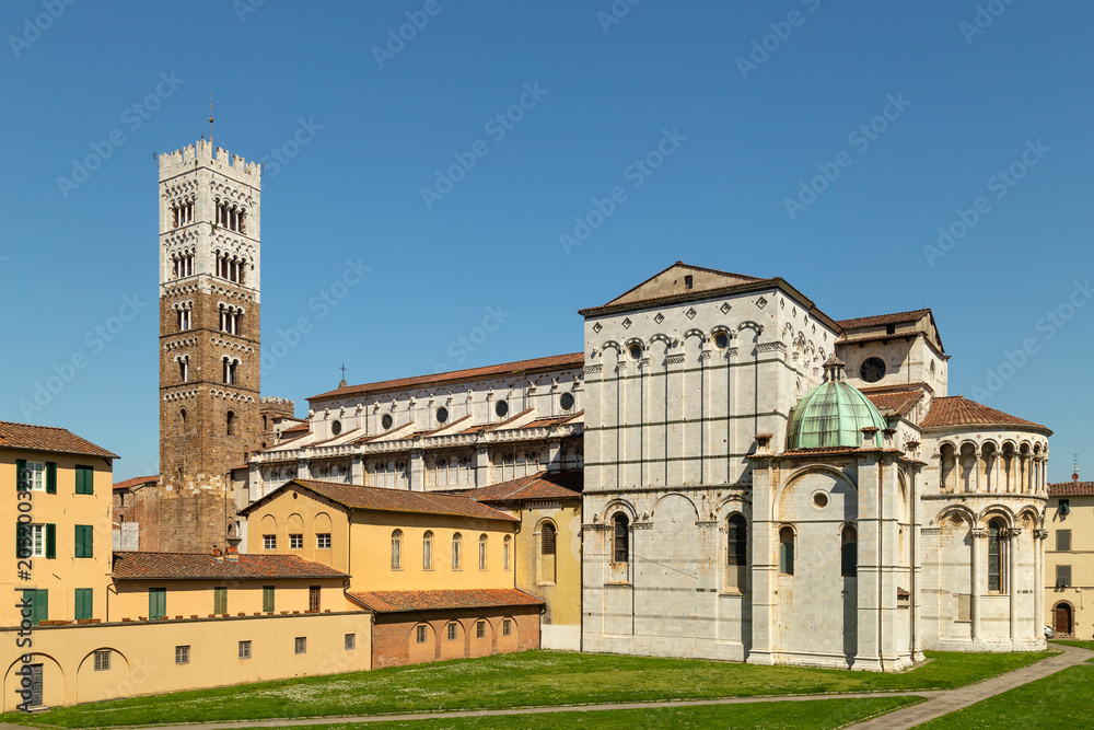 St Martin Cathedral (Duomo di San Martino) in Lucca, Italy.