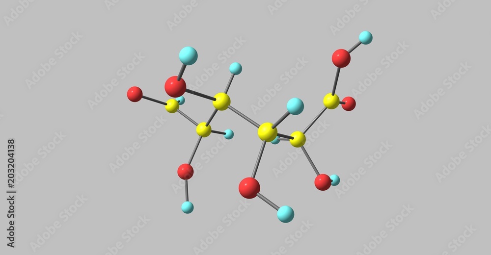 Galacturonic acid molecular structure isolated on grey Galacturonic acid molecular structure isolated on grey