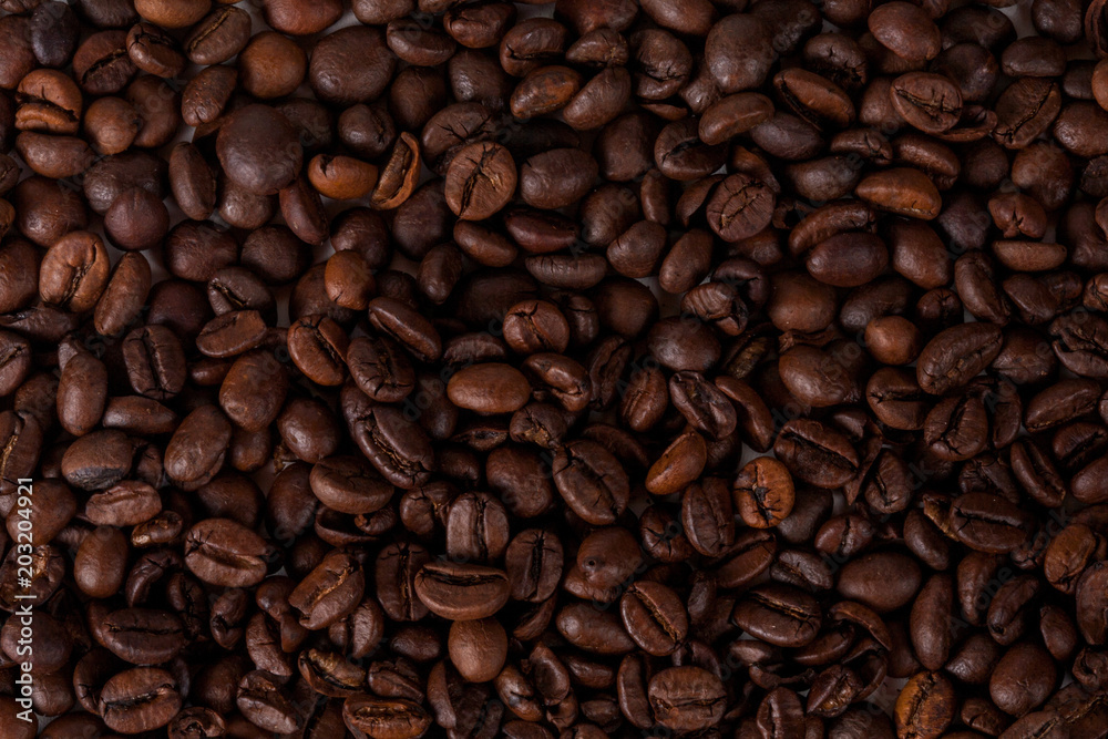 Coffee cup and beans on old kitchen table. Top view with copyspa Coffee cup and beans on old kitchen table. Top view with copyspa