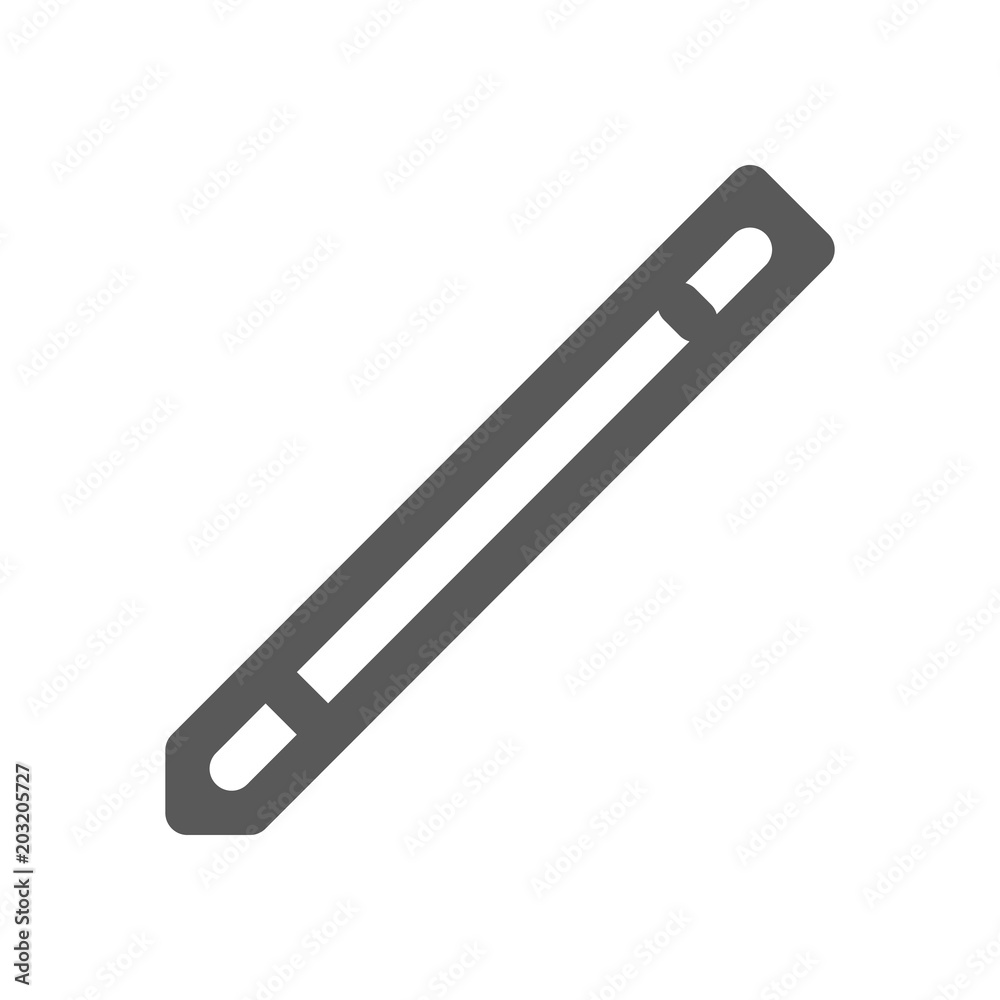 Pencil flat icon logo isolated on white background. Vector illustration Pencil flat icon logo isolated on white background. Vector illustration