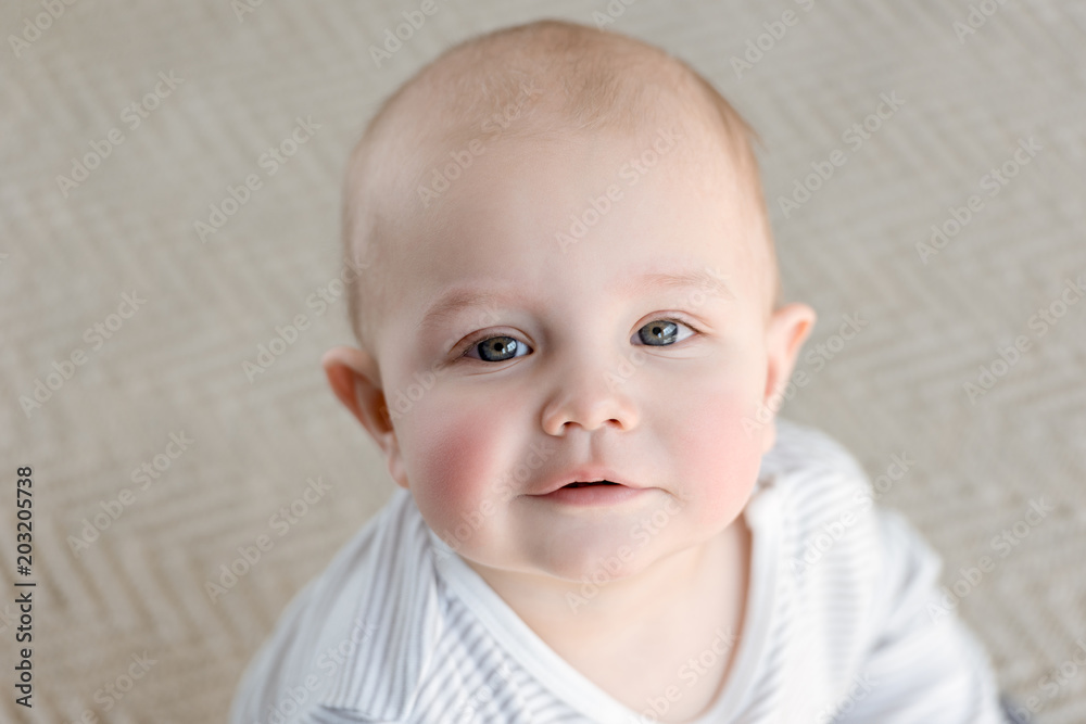 portrait of adorable little baby boy