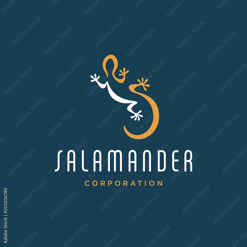 Salamander logo concept design - Vector EPS10. Salamander logo concept design - Vector EPS10.