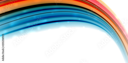Abstract flowing motion wave, liquid colors mixing, vector abstract background