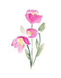 Watercolor Tulip Bouquet