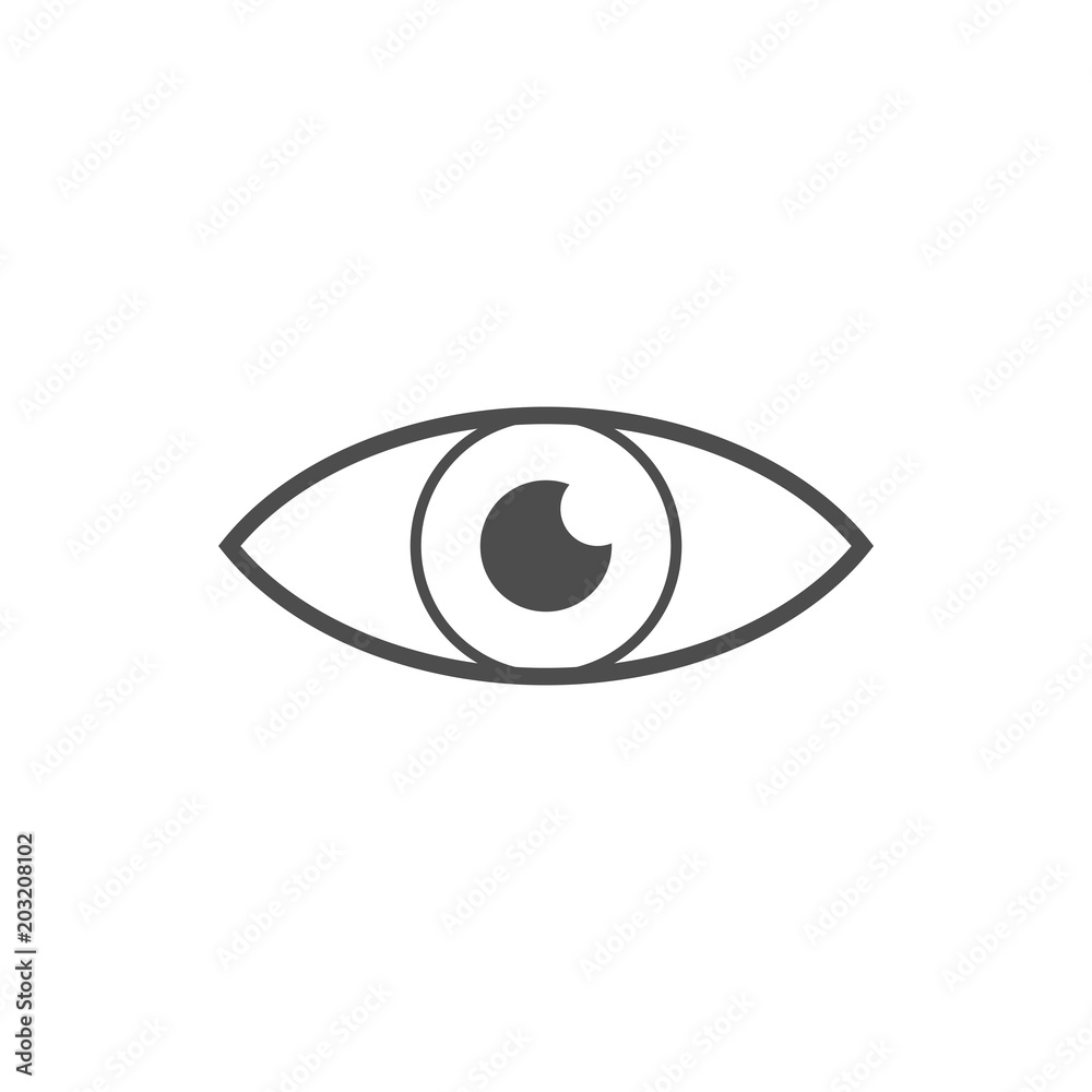 Eye icon. Vector illustration. Eye icon. Vector illustration.
