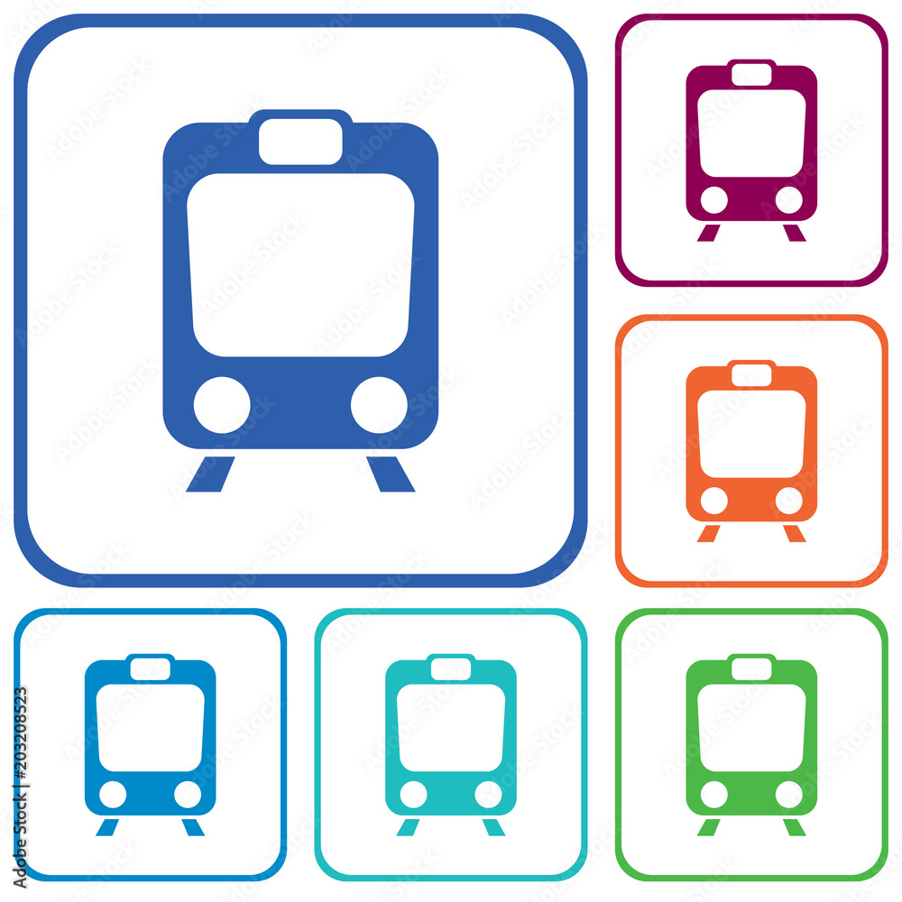 Train icon isolated Train icon isolated