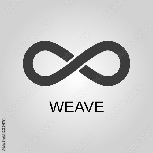 Weave icon. Weave symbol. Flat design. Stock - Vector illustration