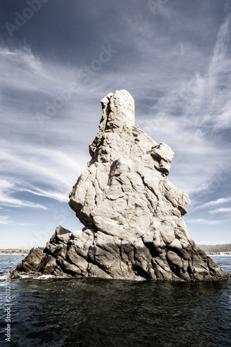 rock formations in the coast