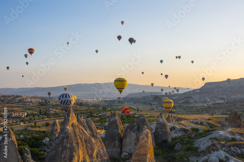 Hot Air Balloons over Cappadocia © gumbao