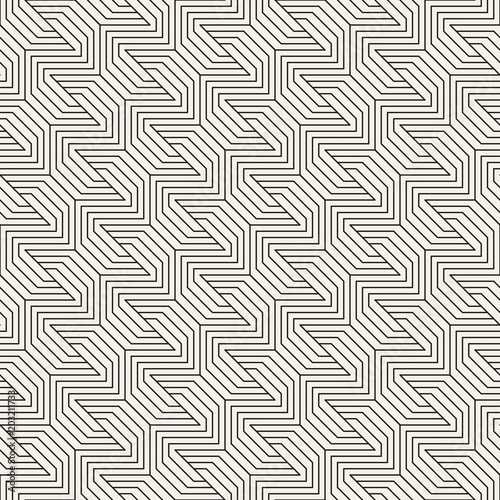 Vector seamless pattern. Modern stylish abstract texture. Repeating geometric tiles