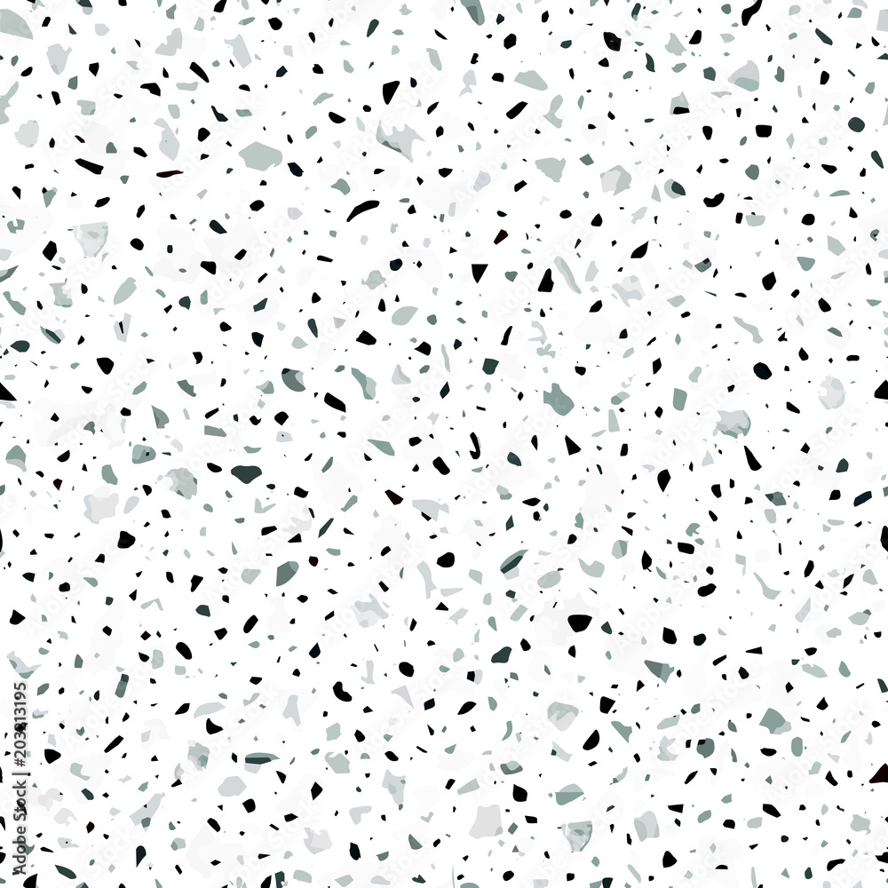 Terrazzo flooring seamless pattern in light colors. Classic italian ...