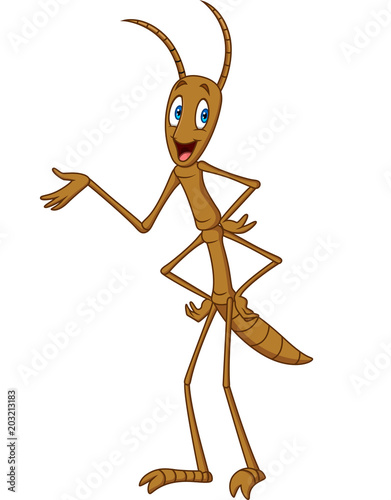 Cartoon stick insect