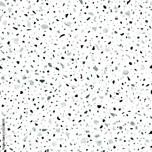Terrazzo flooring seamless pattern in light colors. Classic italian type of floor in Venetian style
