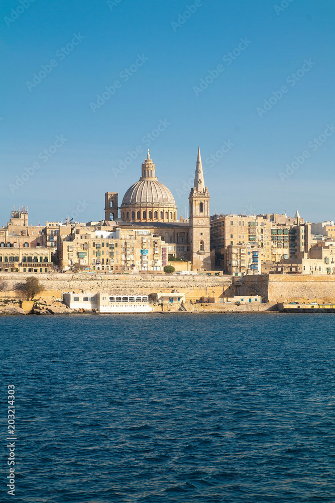 Fototapeta premium La Valette depuis Sliema