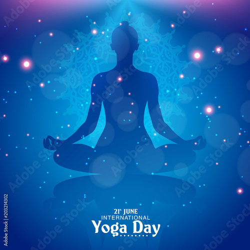 Yoga day illustration
