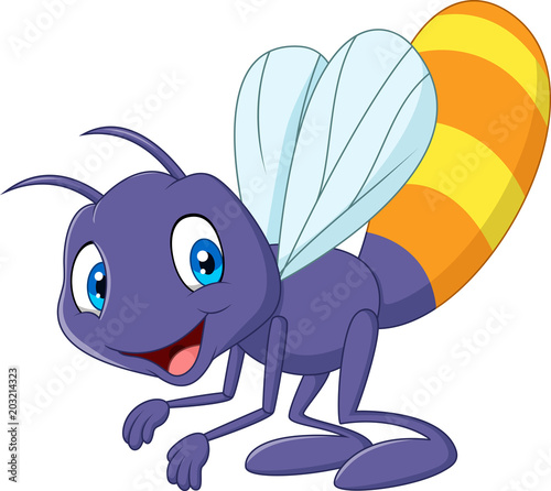 Cartoon funny firefly