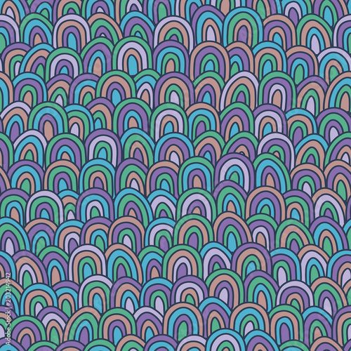 Colorful endless background in scandinavian simple style.