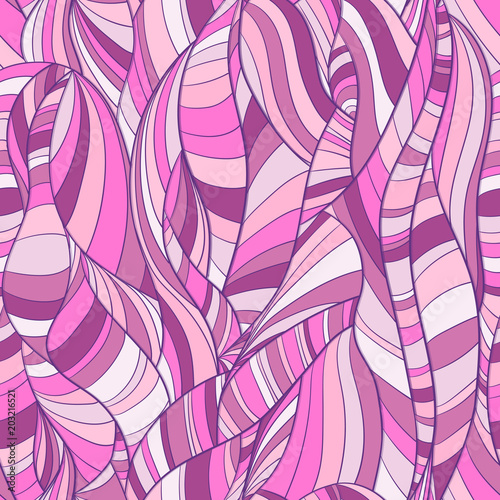Multicolored seamless background pattern abstract lines and waves