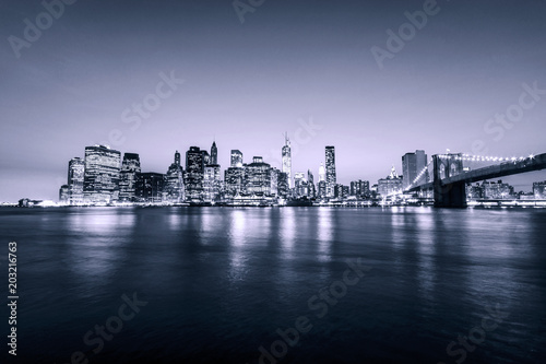 New York City. Manhattan skyline. View from Brooklyn. USA.