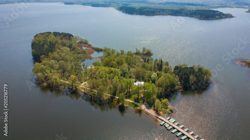 The island in the Minsk sea, Belarus photo