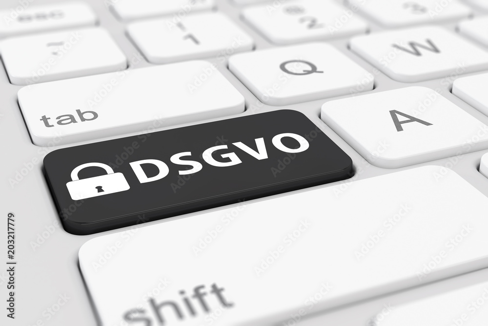 Computer Tastatur - DSGVO - Datenschutz Grundverordnung - EU Computer Tastatur - DSGVO - Datenschutz Grundverordnung - EU