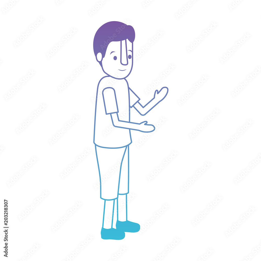 isometric little boy character vector illustration design isometric little boy character vector illustration design