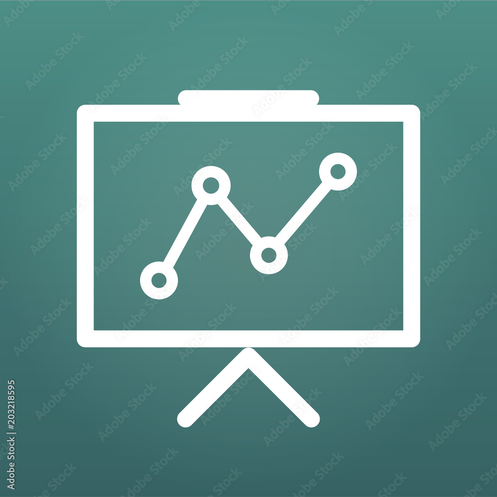 Presentation vector icon, infographic chart symbol. Modern, simple flat vector illustration for web site or mobile app, Isolated on modern background. Presentation vector icon, infographic chart symbol. Modern, simple flat vector illustration for web site or mobile app, Isolated on modern background.