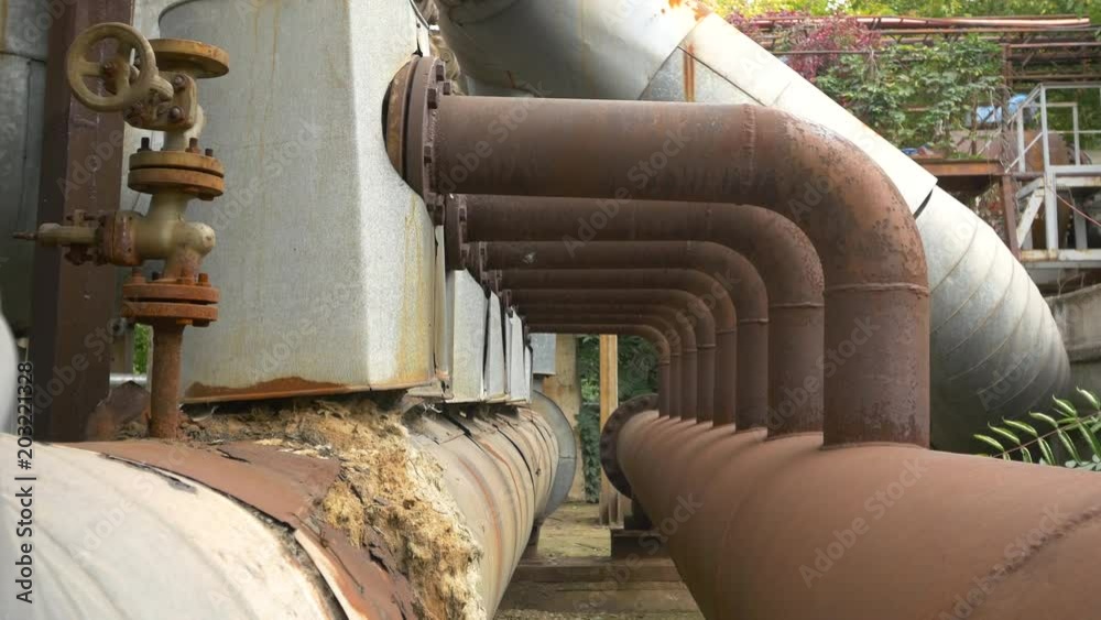 Old and rusty pipelines