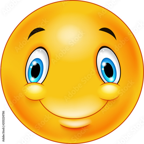 Happy smiley emoticon face