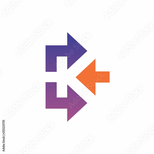Free Download k letter logo design for icon, web, technology, and corporate
 - GFXLoad