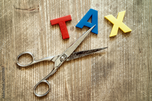 Cut of tax Concept