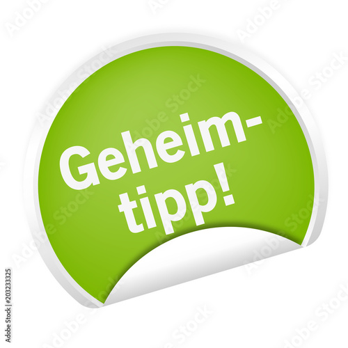 Aufkleber - Geheimtipp