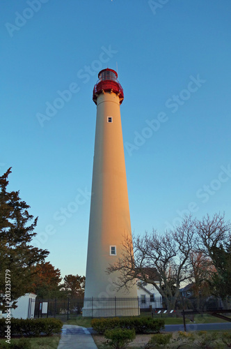 View of the Cape May Lighthouse, located at the tip of Cape May, in Lower Township's Cape May Point State Park, New Jersey