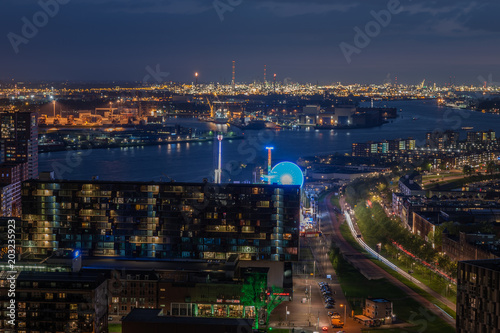 Rotterdam skyline photography from euromast, The Netherlands