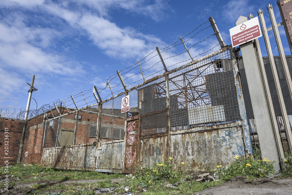 Abandoned Factory Gate