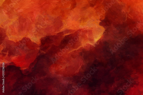 Detailed close-up grunge wine color abstract background. Dry brush strokes hand drawn oil painting on canvas texture. Creative simple pattern for graphic work, web design or wallpaper. 