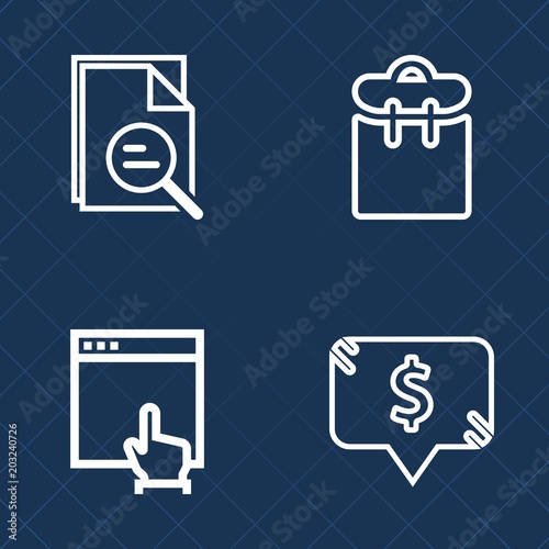 Premium set of outline vector icons. Such as waiting, zoom, phone, mouse, trip, people, price, square, tool, click, website, glass, www, passport, woman, magnifying, frame, cursor, magnifier, one, web