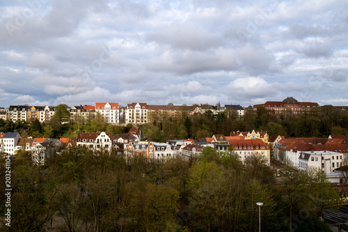 Wallpaper Mural Panoram Blick auf Flensburg / Jürgensby mit Goethe-Schule Torontodigital.ca